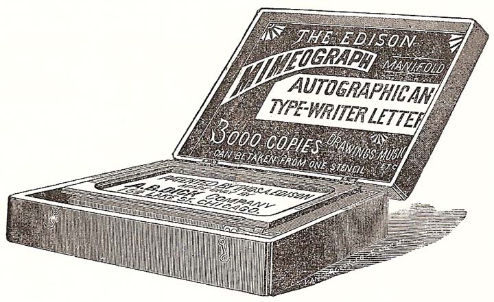 mimeograph box